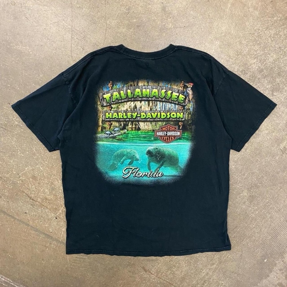 Vintage Harley Davidson Tallahassee Florida Biker T-Shirt Size XL